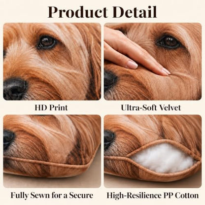 Custom Shaped Photo Pillow 10 Inch - Personalized Double-Sided Plush Pet or Photo Gift