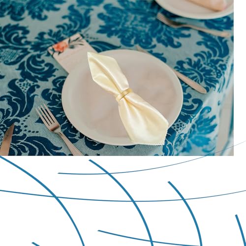 Matte Gold 40 Pcs Semicircle Napkin Rings - Elegant Metal Table Decor