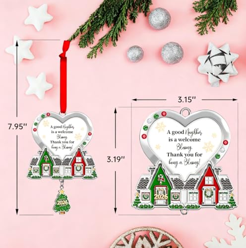 Neighbor Christmas Ornament - 2026 Keepsake for Neighborhood Gifts