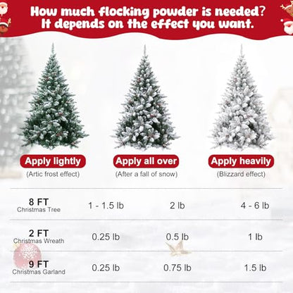 5LB Self-Adhesive Fake Snow Flocking Powder for Christmas Tree Decorations - Variation of THIS listing