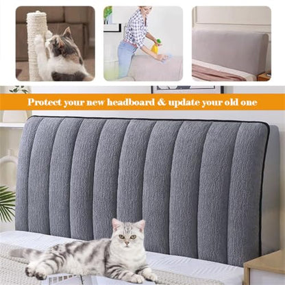 Green Padded Headboard Cover for Full to Queen Size, 160x70cm