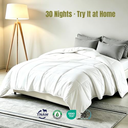 Queen Australian Wool Comforter All Season Breathable Duvet Insert