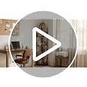 Corner Shelf 5-Tier Corner Bookshelf for Small Spaces Walnut Finish