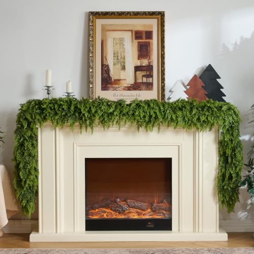 9FT Artificial Cedar Garland for Christmas Decoration Indoor - Lifelong Faux Greenery