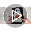 Halloween Hand Towels Set of 3 - Embroidered Ghost Pumpkin Spooky Decor 14x30