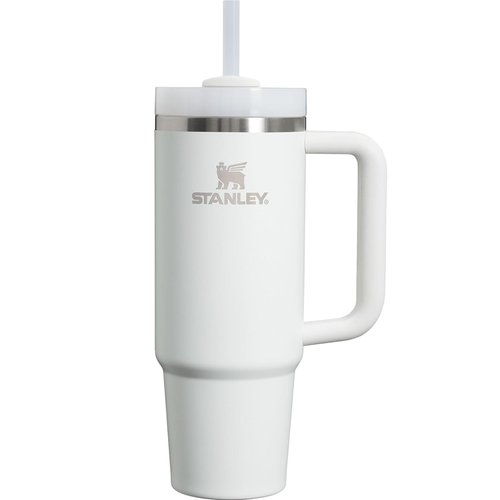 STANLEY Quencher H2.0 Tumbler with Handle and Straw 30 oz | Flowstate 3-Position Lid | Cup Holder Compatible for Travel | Insulated Stainless Steel Cup | BPA-Free | Frost