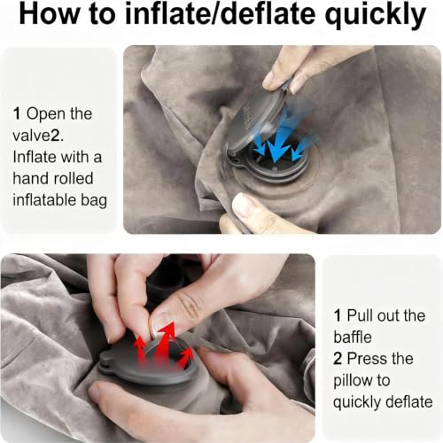 Inflatable Travel Foot Rest Pillow for Leg Support & Fatigue Relief