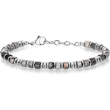 Natural Stone Bead Bracelet for Men