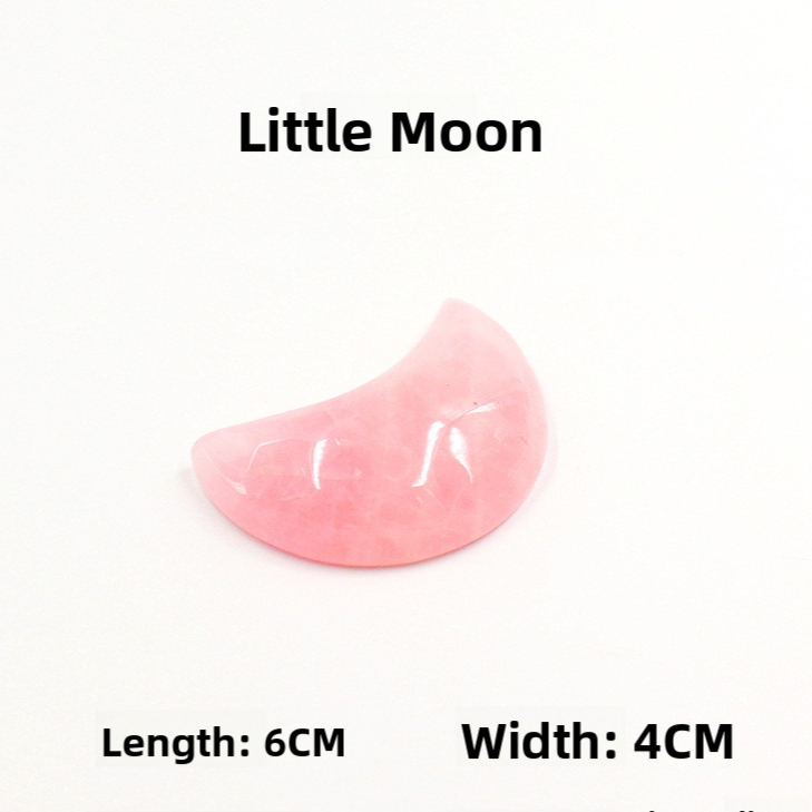 Rose Quartz Jade Facial Body Massage Scraping Stones