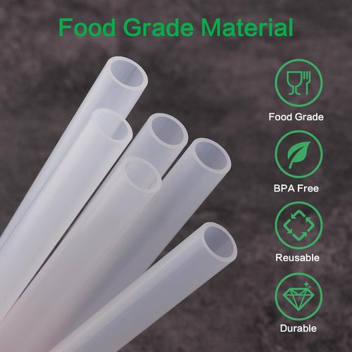 Hydro Flask Reusable Replacement Straws - BPA-Free 6-Pack with Straw Brush for 12oz Kids Water Bottles