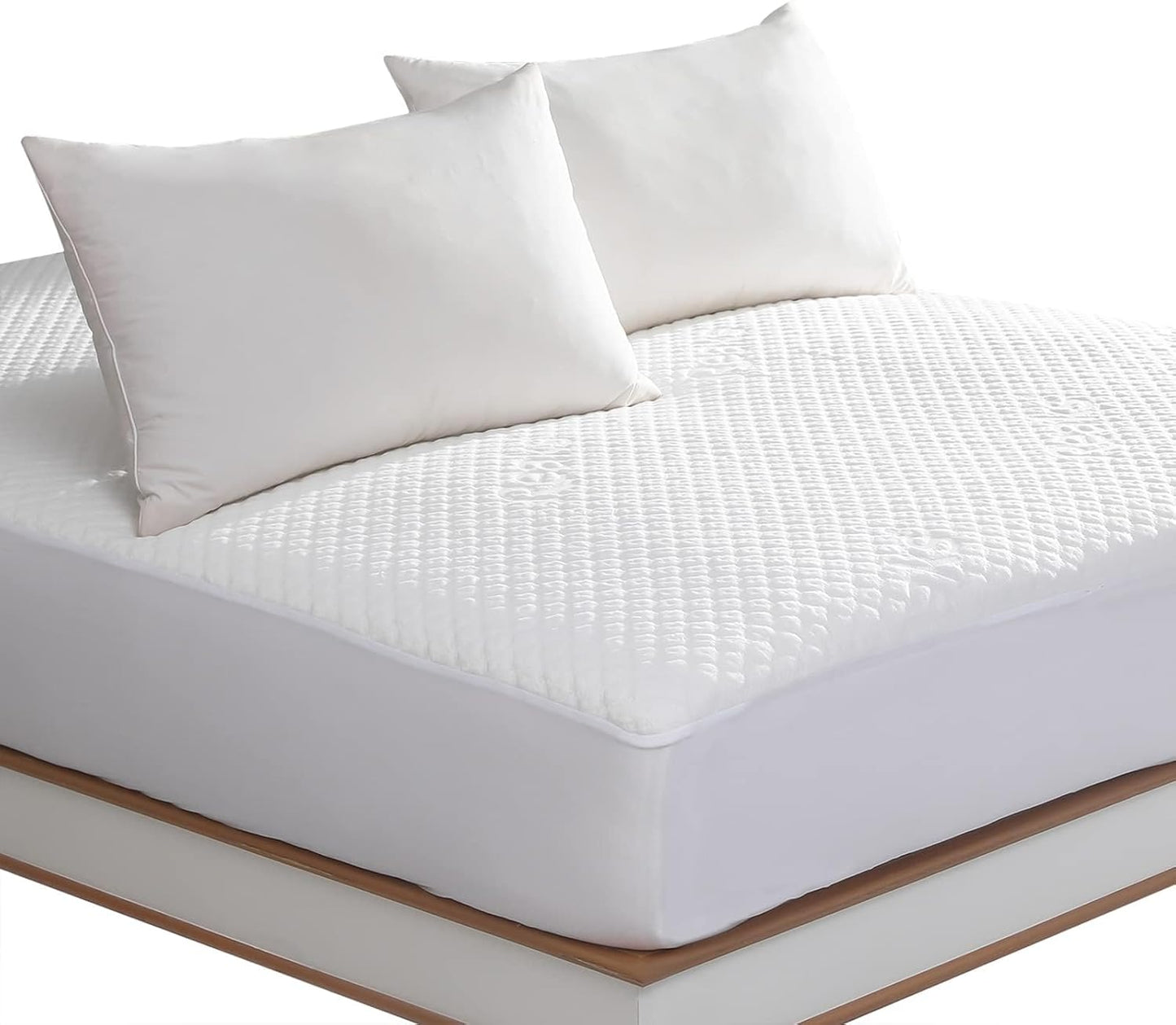 Regine Switzerland King Size Waterproof Mattress Protector - Fitted Pad Cover for Deep Pocket Up to 18''