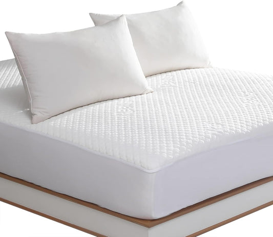 Regine Switzerland King Size Waterproof Mattress Protector - Fitted Pad Cover for Deep Pocket Up to 18''