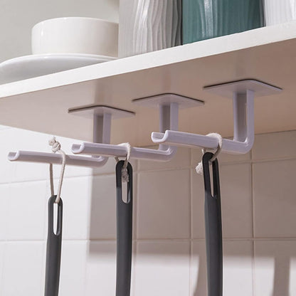 Skiennix 4Pcs Wall Hooks - Heavy Duty Self-Adhesive Multi-Purpose Hangers for Coats & More | Ideal for Bedroom, Bathroom, Kitchen, Office
