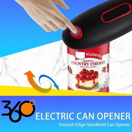 Electric Can Opener, No Sharp Edge Can Opener, One-Touch Electric Can Opener with Auto Shut,Best Kitchen Gadgets Electric Can Openers for Seniors with Arthritis