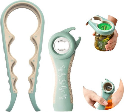 A-Green Bottle Opener - Ergonomic Jar Opener for Arthritic Hands | Ideal for Seniors & Weak Grip Users