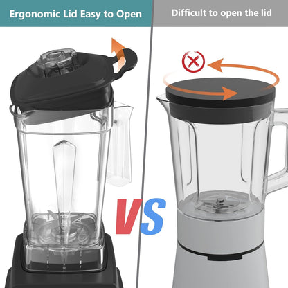 OMMO Blender 1800W - Professional High-Speed Countertop Blender with 60oz BPA-Free Jug | Durable Stainless Steel Blades for Smoothies and Shakes