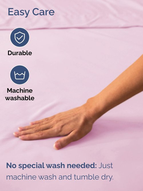 Extra Deep King Fitted Sheet - Hotel Luxury Single Fitted Sheet Only - Easily Fits 18 inch to 24 inch Mattress - Ultra Soft, Wrinkle & Fade Free w/Extra Deep Pockets - Breathable & Comfy - Light Pink
