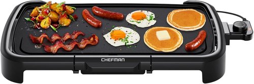 Chefman XL Electric Griddle - Nonstick Immersible Flat Top Grill with Removable Temperature Control | 10 x 20 Inch