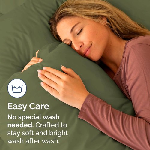 King Standard Pillow Cases Set of 4 - Soft Hotel Quality Pillowcase Covers - Comfy Bedding for Women, Men, Kids & Teens - Machine Washable Pillow Protectors - 4 Piece Set - King Standard Sage Green