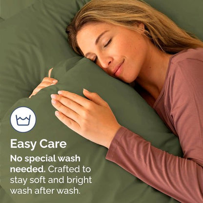 King Standard Pillow Cases Set of 4 - Soft Hotel Quality Pillowcase Covers - Comfy Bedding for Women, Men, Kids & Teens - Machine Washable Pillow Protectors - 4 Piece Set - King Standard Sage Green