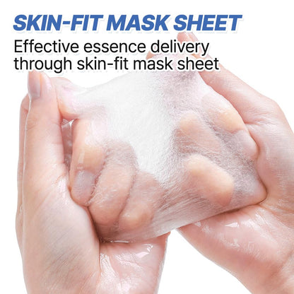 NEXTBEAU Korean Facial Sheet Mask Variety Pack - 10 Count (5 Types x 2 Sheets) for Daily Skincare