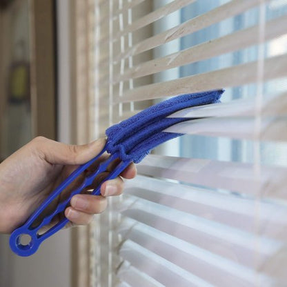 Hiware Window Blind Cleaner Duster Brush - 5 Microfiber Sleeves for Effective Dust Removal | Ideal for Shutters & Air Conditioners