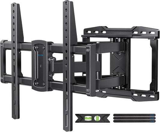 USX STAR Full Motion TV Wall Mount Bracket - Fits 37-90 Inch TVs, Swivel & Tilt, Max VESA 600x400mm, Holds 132lbs