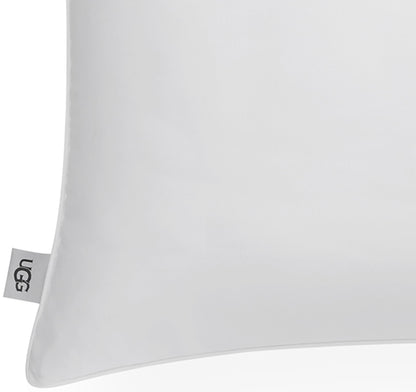 UGG Danielle Cooling King Size Hypoallergenic Down Alternative Luxury Hotel Bed Pillow for Stomach Back or Side Sleeper with Machine Washable Cover, 20-inch x 36-inch, White