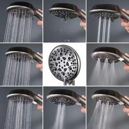 High Pressure 8-Mode Handheld Shower Head with 60" Hose & Adjustable Bracket