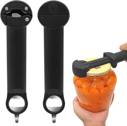 RAIN SPIRIT Multifunctional Retractable Bottle & Jar Opener - Adjustable Can & Lid Gripper for Seniors