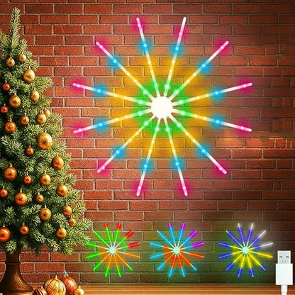 Color Changing Snowflake Window Lights - 24 Inch USB Holiday Decor