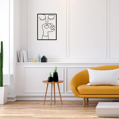 BOBOAR Bathroom Sign Decor - Modern Funny Black & White Wall Art for Restroom | Stylish Prints