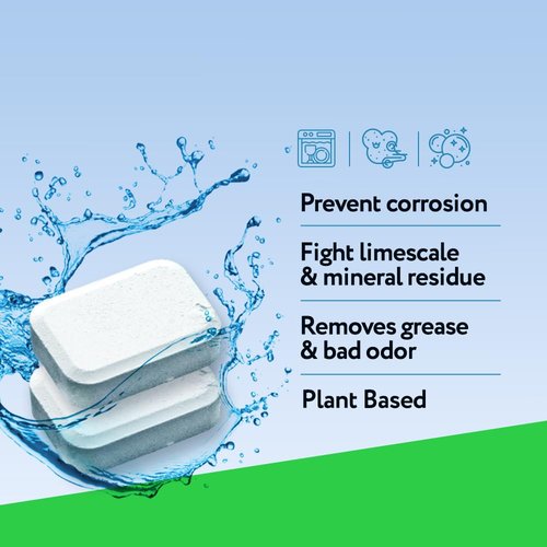 XROM Dishwasher Cleaner Tablets, Plant Based, Deep Clean and Descaler, Removes Odors & Hard Water Stains, 6 Treatments.