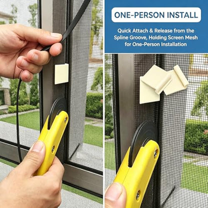 Heavy Duty Screen Retainer Clips for Aluminum Frames - 20 Pieces