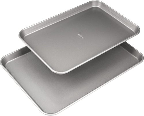 Goodful Nonstick Cookie Baking Sheet Set - Heavy Duty Carbon Steel | Quick Release Coating, 2-Pack (17"x12" & 15"x10")