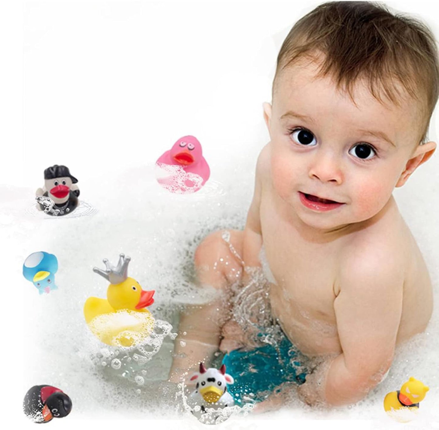 XY-WQ Rubber Duck - 100 Pack Assorted 2.3 Inch Floater Toys for Kids | Perfect for Parties & Bath Time