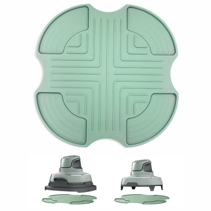 Silicone Heat Resistant mat for Ninja Crispi Air Fryer,Heat-Insulating Accessories Compatible with Ninja crispi FN101 containers,Kitchen Air Fryer Trivet (Sage Green)