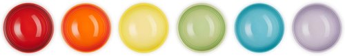 Le Creuset Pinch Bowls Set of 6 - 2 Oz Multi-Color Ceramic Bowls for Cooking & Serving