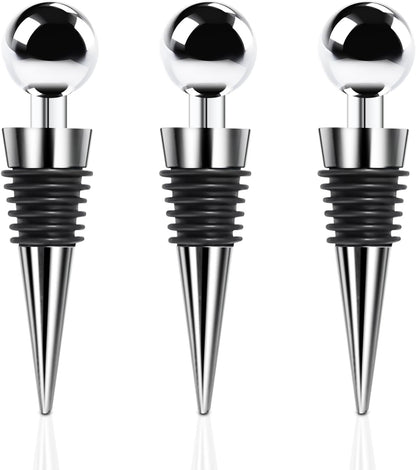 Wine Bottle Stopper 3PCS Wine Stoppers for Wine Bottles Wine Stoppers Bottle Stopper Silicone Wine Bottle Stopper Wine Toppers for Wine Bottles for Home, Hotel, Club, Bar Venues