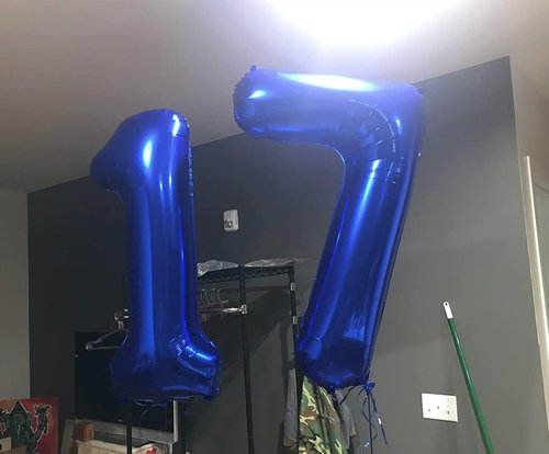 40 Inch Navy Blue Number 7 Balloons - Perfect for Birthday, Engagement & Wedding Celebrations