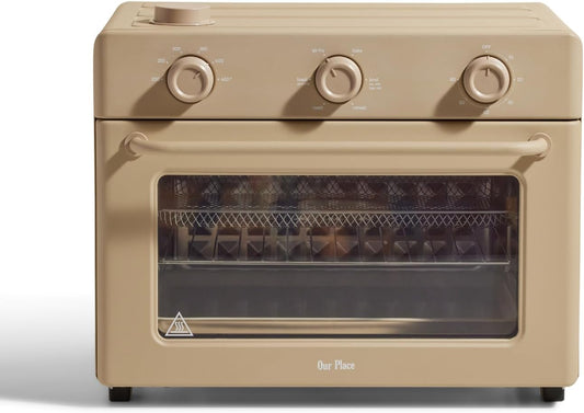 Our Place Large Wonder Oven - 6-in-1 Stainless Steel Air Fryer Toaster Oven Combo | 32 QT Capacity, Includes Basket, Rack & Pan