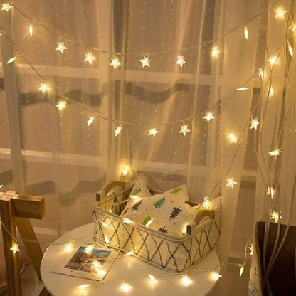 33ft 80 LED USB Star String Lights - Warm White Fairy Lights for Bedroom, Wedding & Holiday Decor