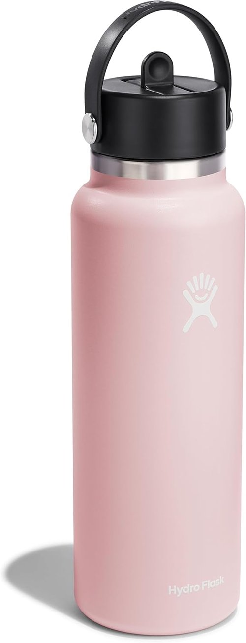 Hydro Flask 40 Oz Wide Mouth Water Bottle - Flex Straw Cap in Trillium Color