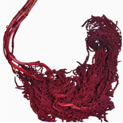 Artificial Hanging Flowers - Red Wisteria & Amaranthus for Wedding & Decor - 5Pcs