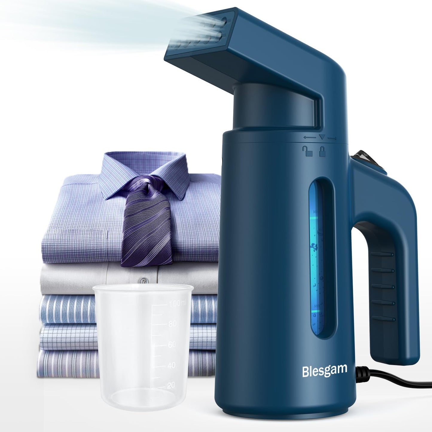 Skiennix Clothes Steamer - 700W Fast Heat-Up Garment Steamer with 180ML Water Tank | Ideal for Home & Office
