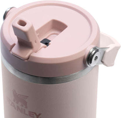 STANLEY IceFlow 2.0 Tumbler - 30 oz Insulated Stainless Steel Water Bottle | Flip Straw & Handle | Rose Quartz