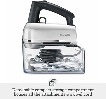 Breville Handy Mixer - Powerful Baking Tool in Sleek Silver Finish | Perfect for Home Chefs