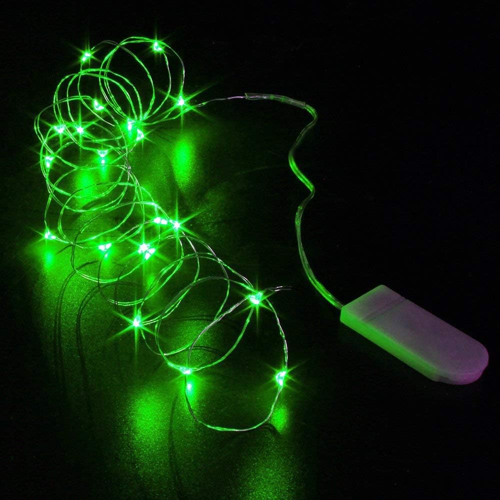 Skiennix 3 Pack Battery Operated Fairy Lights - 6.6ft 20 LED Mini String Lights | Silver Wire for Bedroom, Parties, Weddings