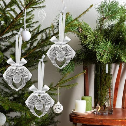 Angel Wings Memorial Ornament for Christmas Tree - In Loving Memory of Brother