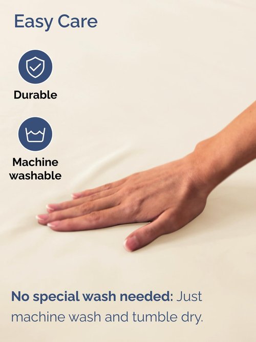Extra Deep Twin Fitted Sheet - Hotel Luxury Single Fitted Sheet Only - Easily Fits 18 inch to 24 inch Mattress - Ultra Soft, Wrinkle & Fade Free w/Extra Deep Pockets - Breathable & Comfy - Off White